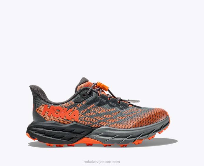 bērni 064D677 ātrāža 5 Hoka Castlerock/vibrant orange
