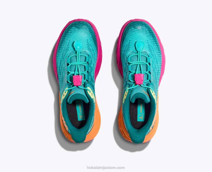 bērni 064D678 ātrāža 5 Hoka Castlerock/vibrant orange