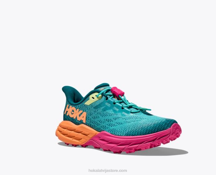 bērni 064D678 ātrāža 5 Hoka Castlerock/vibrant orange