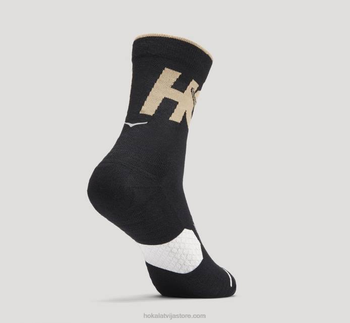 sievietes 064D381 crew run zeķe Hoka antracīts/kāpa