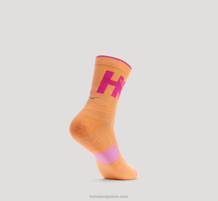 sievietes 064D388 crew run zeķe Hoka izspēles apelsīns