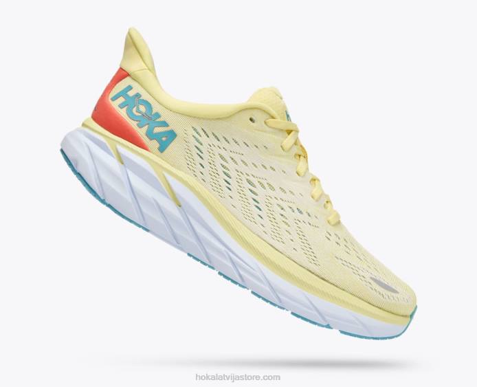 sievietes 064D214 Kliftons 8 Hoka dzeltenais bumbieris/cukurkukurūza