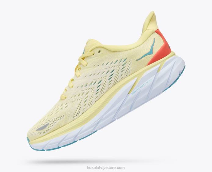 sievietes 064D214 Kliftons 8 Hoka dzeltenais bumbieris/cukurkukurūza