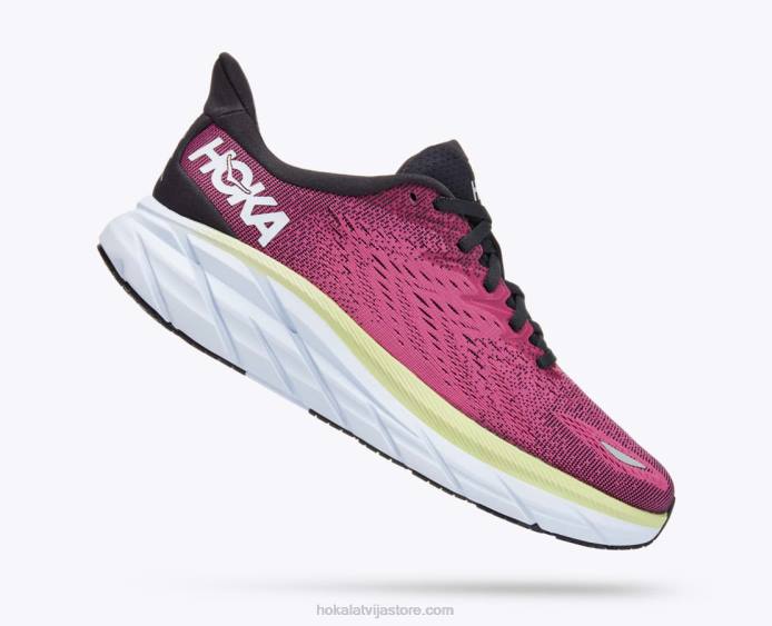 sievietes 064D217 Kliftons 8 Hoka zils grafīts/ibis roze