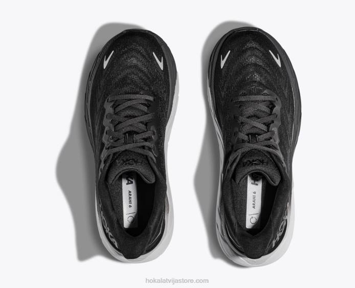 sievietes 064D252 arahi 6 Hoka melns balts