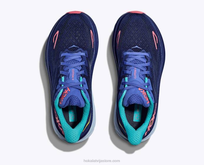 sievietes 064D2 Kliftons 9 Hoka zvaniņš zils/keramikas