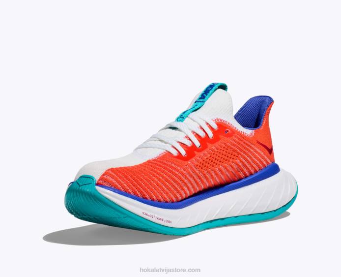 sievietes 064D44 ogleklis x 3 Hoka balts/liesma