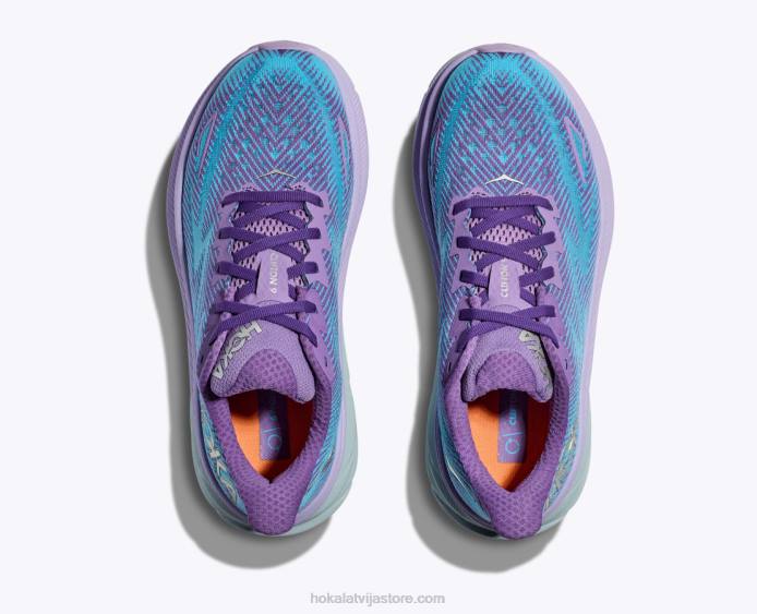 sievietes 064D4 Kliftons 9 Hoka krīta violets/pastels ceriņi