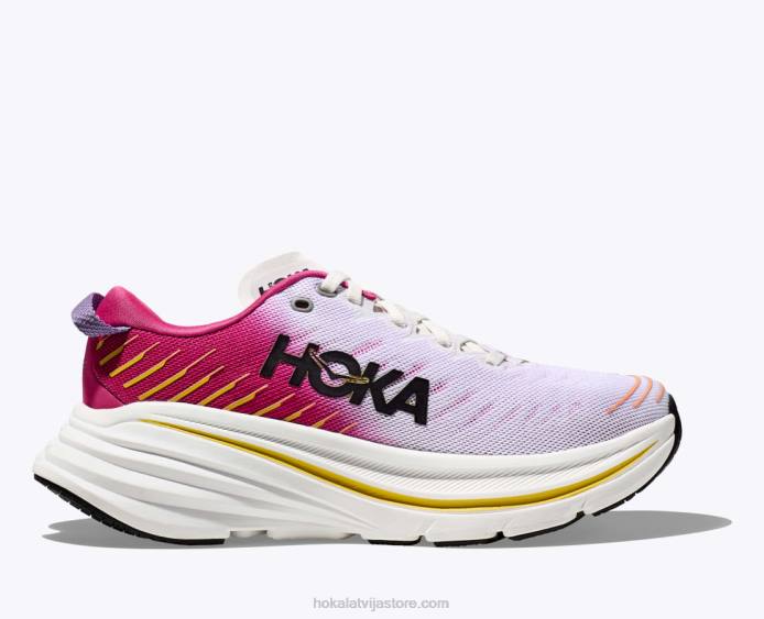 sievietes 064D55 bondi x Hoka blanc de blanc/rozā pelašķi