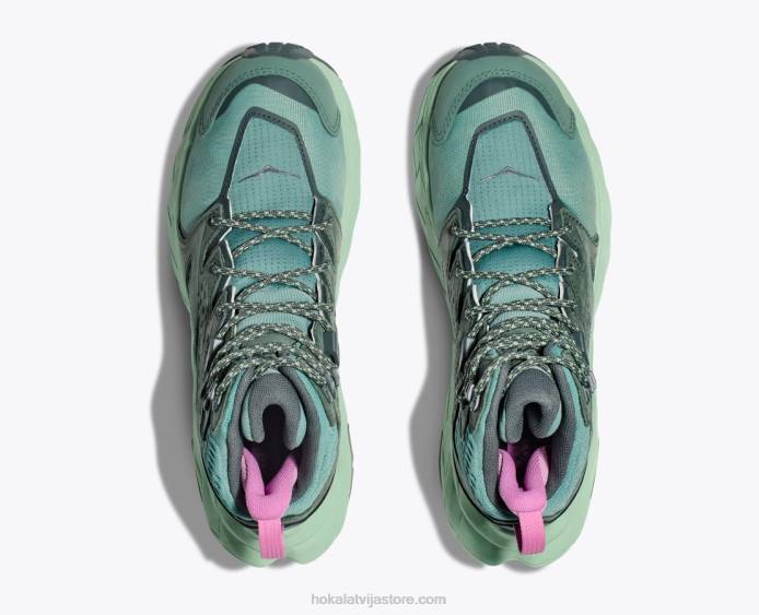 sievietes 064D165 anakapa mid gtx Hoka režģis/miglas zaļš