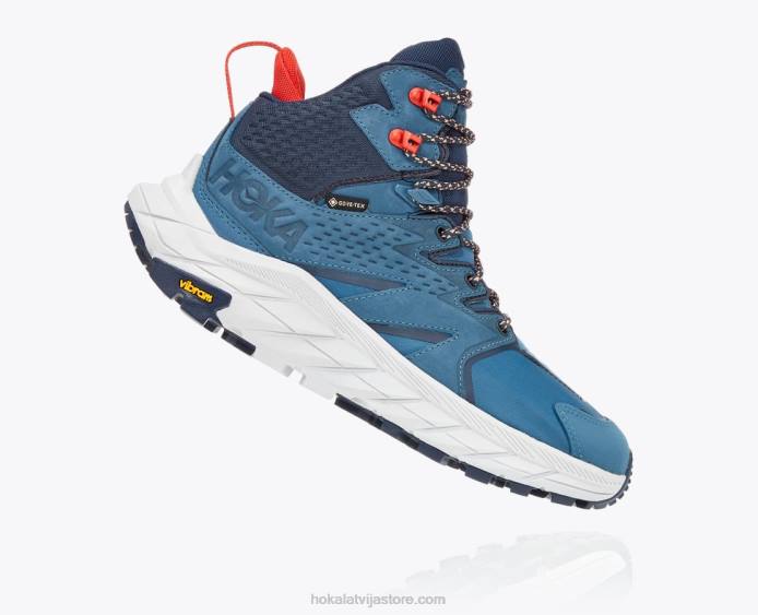 sievietes 064D173 anakapa mid gtx Hoka īsta zilganzaļa/kosmoss