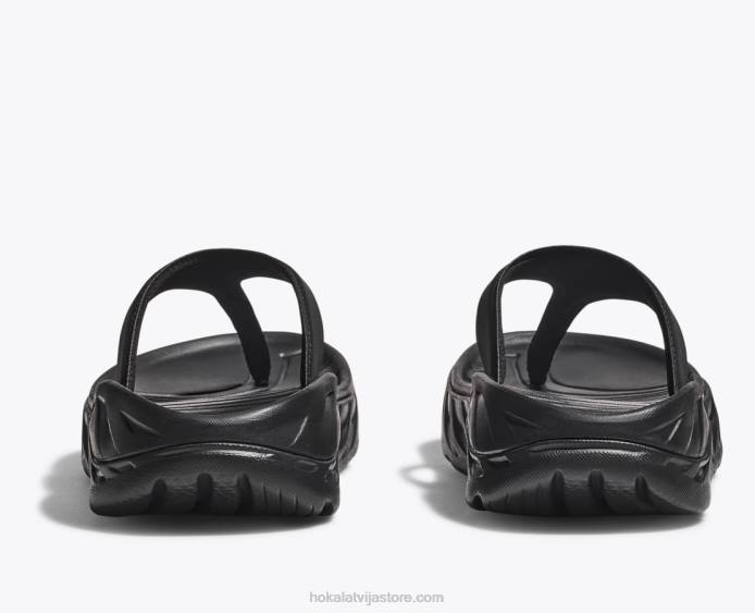 sievietes 064D298 ora atveseļošanās flip Hoka melns/tumši kaijas pelēks