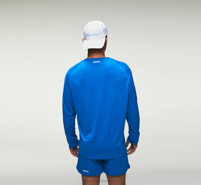 sievietes 064D407 visas dienas cepure Hoka balts/dīva zils