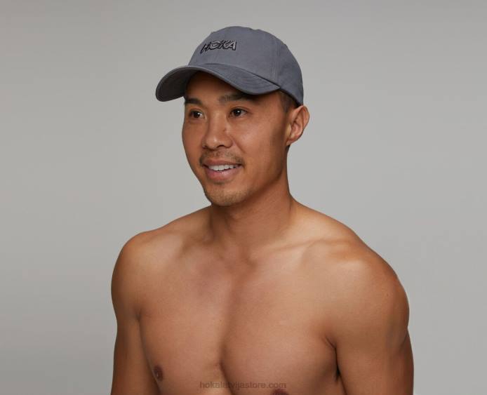 sievietes 064D408 ikdienas cepure Hoka tumši pelēks