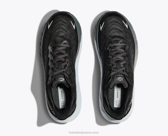 vīriešiem 064D432 arahi 6 Hoka melns balts