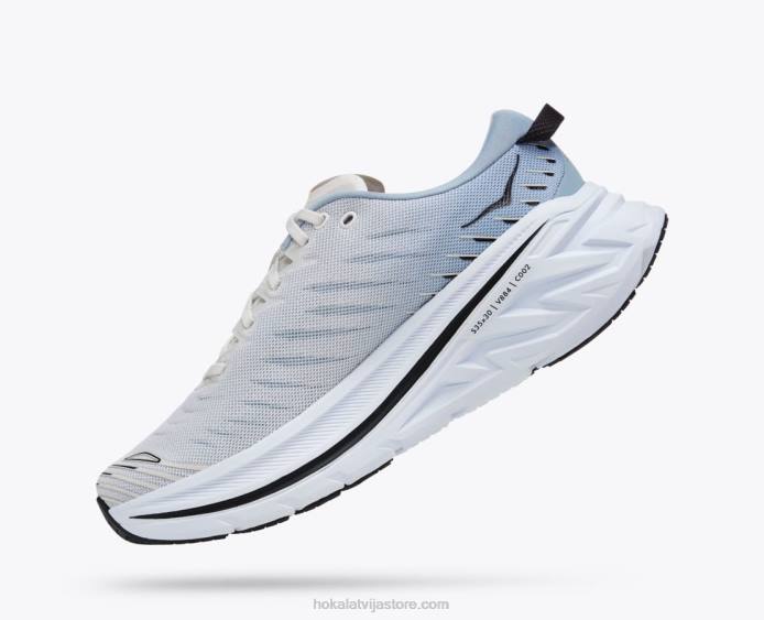 vīriešiem 064D465 bondi x Hoka blanc de blanc/zila migla
