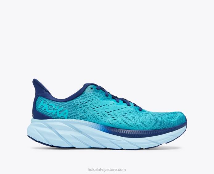 vīriešiem 064D555 Kliftons 8 Hoka bellwether blue/scuba blue