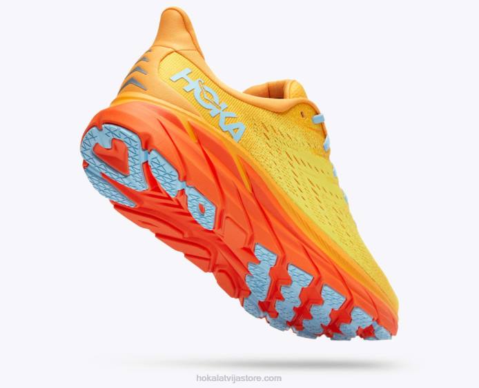 vīriešiem 064D578 Kliftons 8 Hoka mirdzoši dzeltens/kukurūza