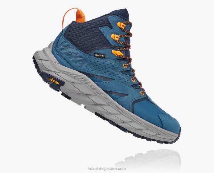 vīriešiem 064D537 anakapa mid gtx Hoka īsta zilganzaļa/kosmoss