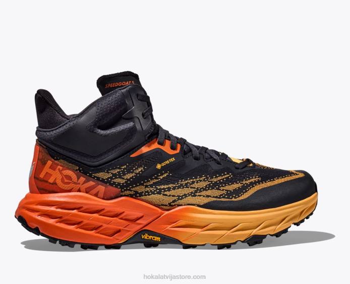 vīriešiem 064D486 speedgoat 5 mid gtx Hoka zils grafīts/dzintardzeltens
